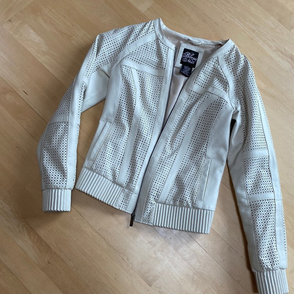 Blanc Noir Faux Leather Jacket - Small